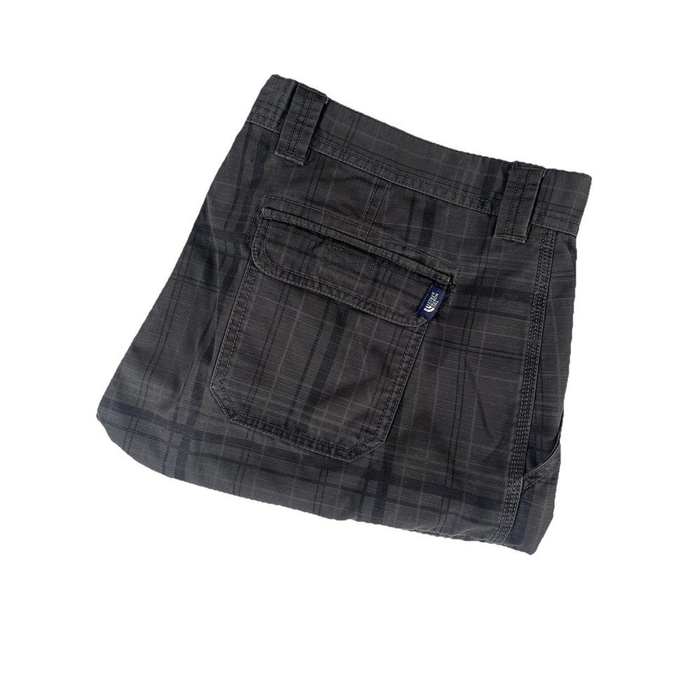 The North Face Gray Black Cotton Cargo Shorts‎ Men's Size 38 Hiking Outdoors